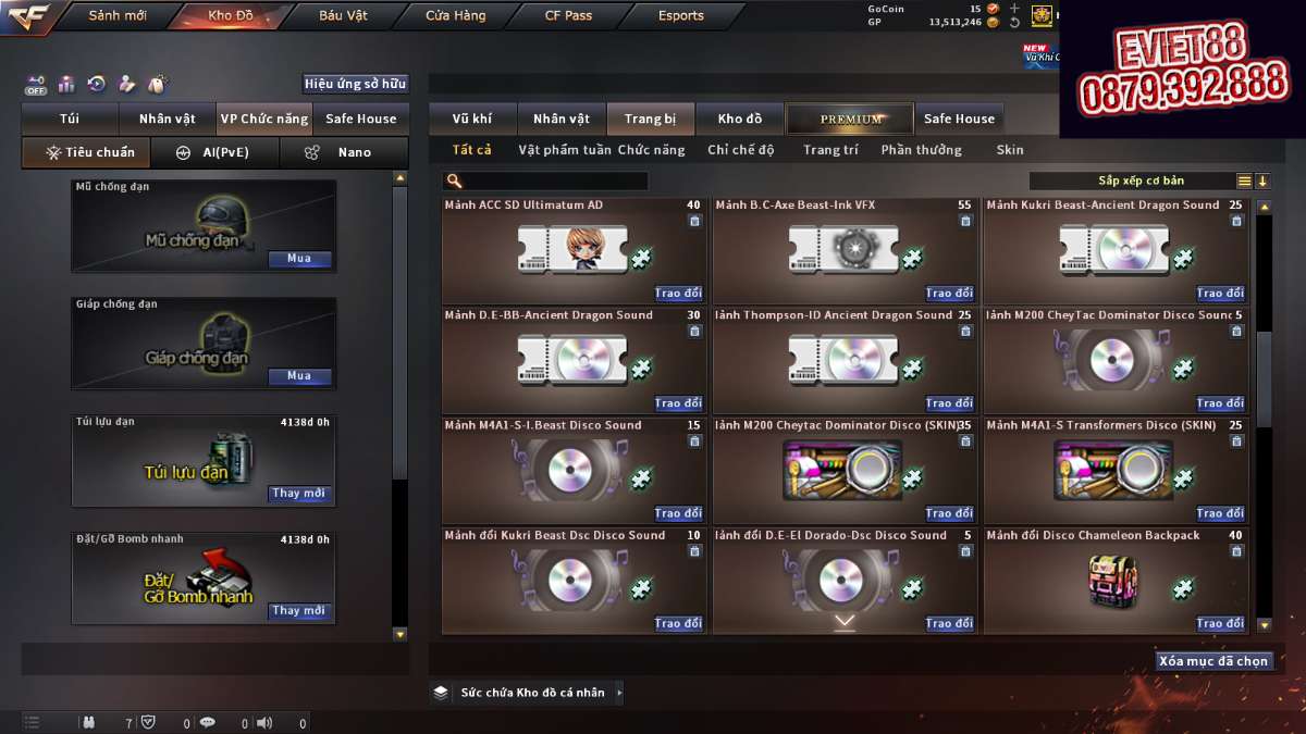 shop acc cf uy tin gia re